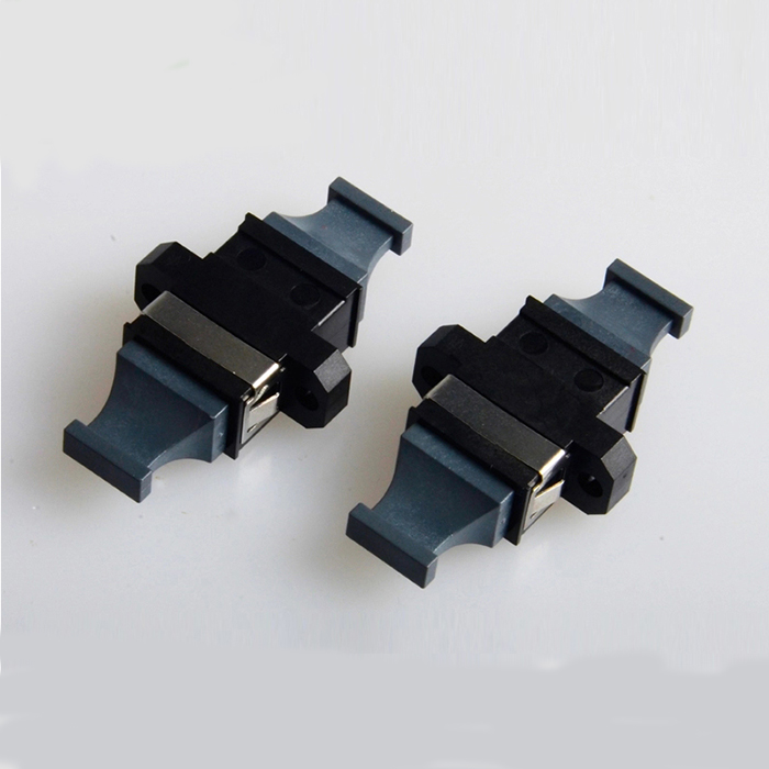 MPO Plastic Fiber Optic Adapter Black Flange Plate - Click Image to Close
